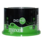 DVD+R Maxell 4.7GB 50 Pezzi in Campana