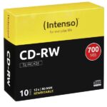 CD-RW Intenso 700MB 10 Pezzi Slim Case