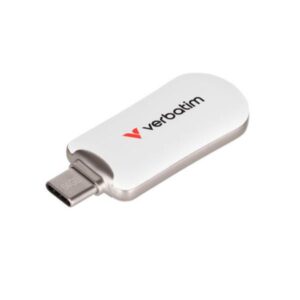 Chiavetta USB Verbatim Plectra 64GB Type-C Bianco 100MB/s