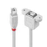 Prolunga USB 2.0 Lindy Tipo B M/F 1 metro Bianco