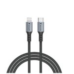 Cavo USB-C a Lightning Verbatim 1.2m Nylon Grigio 60W