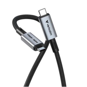 Cavo USB-C Verbatim 240W 40Gbps 1.2m Nylon Grigio