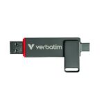 Chiavetta USB Verbatim Dual 256GB USB 3.2 e USB-C Grigio