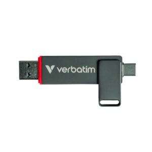 Chiavetta USB Verbatim DUAL 1TB USB 3.2 Type-C Grigio