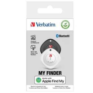 Localizzatore Bluetooth Verbatim My Finder Double Pack Nero e Bianco