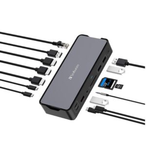 Docking Station Verbatim USB C PRO 15 in 1 HDMI 8K PD 80W