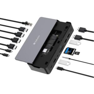 Docking Station Verbatim USB-C 15 in 1 HDMI Slot SSD 8K PD80W