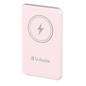 Power Bank Verbatim 5000mAh Magnetico Ricarica Wireless Pink