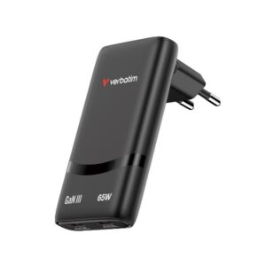 Alimentatore Verbatim 65W 2 Porte USB-C per Notebook