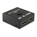 Splitter Video Equip Switch HDMI 2 Porte 4K 60Hz Bidirezionale