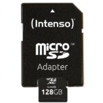 Memory Card Micro SD Intenso 128GB Classe 10 con Adattatore