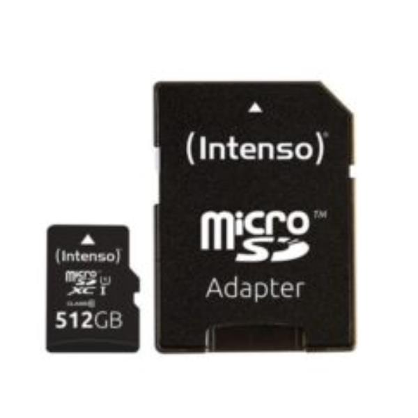 Memory Card Micro SD Intenso 512GB Classe 10 45MB/s