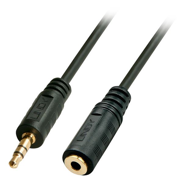 Cavo Prolunga Audio Jack 3.5mm Lindy 3 Metri Maschio Femmina