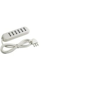 Multipresa Legrand 6 Prese Bipasso 10/16A con Cavo 1.5m Bianco
