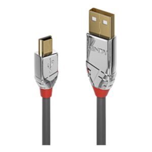 Cavo USB 2.0 Lindy Tipo A a Mini-B 5 metri Grigio - SKU: 36634-LND