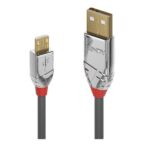 Cavo USB 2.0 Lindy Tipo A a Micro B 5 Metri Grigio