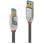 Cavo USB 3.2 Lindy Tipo A a B 5 Gbps Cromo Line 0.5m
