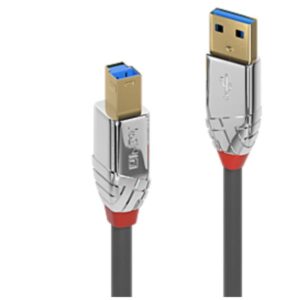 Cavo USB 3.2 Lindy Tipo A a B 5 Gbps 3 metri Cromo Line - SKU: 36663-LND