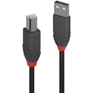 Cavo USB 2.0 Lindy Tipo A a B 0.5 Metri Nero