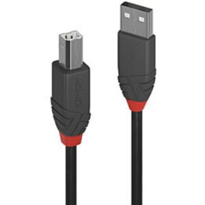 Cavo USB 2.0 Lindy Tipo A a B 7.5 Metri Nero - SKU: 36676-LND