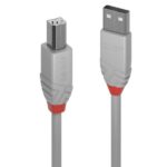 Cavo USB 2.0 A/B Lindy 5 Metri Grigio
