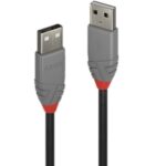 Cavo USB 2.0 Lindy Tipo A/A 0.2m Nero