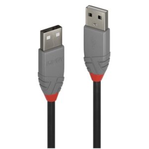 Cavo USB 2.0 Lindy Tipo A a USB 3.0 Grigio 0.5m