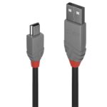 Cavo USB 2.0 A/Mini B Lindy Nero 1 metro