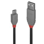 Cavo USB 2.0 A/Micro B Lindy 0.5 Metri Nero