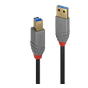 Cavo USB 3.0 Lindy Tipo A a B Nero 1 metro - SKU: 36741