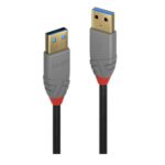 Cavo USB 3.0 Lindy Tipo A/A 5Gbps 1 metro Nero