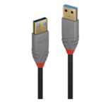 Cavo USB 3.2 Lindy Tipo A/A 5Gbps 3 metri Grigio