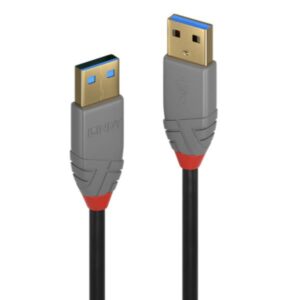 Cavo USB 3.2 Lindy Tipo A a A 5m SuperSpeed 10Gbps Nero - SKU: 36754