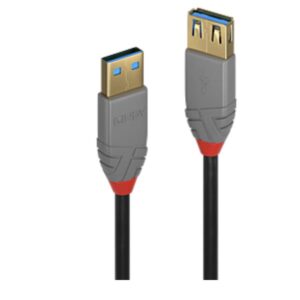 Cavo Prolunga USB 3.0 Lindy Tipo A 5Gbps 1 Metro Nero - SKU: 36761-LND