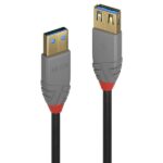 Prolunga USB 3.0 Lindy Tipo A Nero 3 Metri