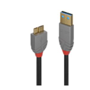 Cavo USB 3.0 Lindy 1m AMicro-B Nero - SKU: 36766