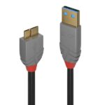 Cavo USB 3.1 Lindy A/Micro-B 2 Metri Nero