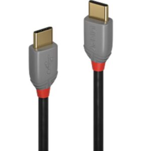 Cavo USB-C Lindy Anthra Line 3 Metri USB 2.0 Nero - SKU: 36873-LND