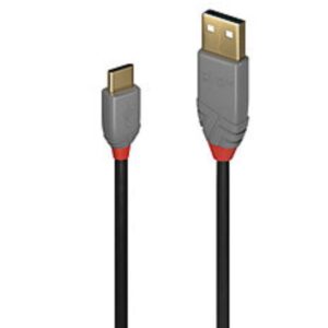 Cavo USB 2.0 AC Lindy Anthra Line 3 Metri Grigio - SKU: 36888-LND