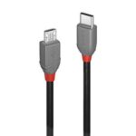 Cavo USB-C a Micro USB Lindy Anthra Line 3 Metri Nero