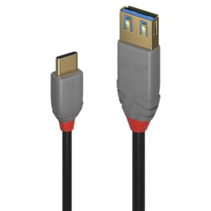 Adattatore USB 3.0 Lindy Tipo C a Tipo A 0.15m Nero - SKU: 36895
