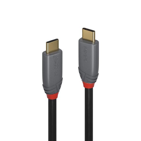 Cavo USB-C Lindy Anthra Line 1m USB 3.2 20Gbps 5A PD - SKU: 36901-LND