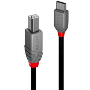 Cavo USB 2.0 Type C a B Lindy Anthra Line 1 Metro Nero - SKU: 36941-LND