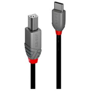 Cavo USB 2.0 Tipo C a B Lindy Anthra Line 2 Metri Nero - SKU: 36942-LND
