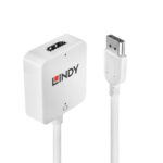 Convertitore HDMI a DisplayPort Lindy 4K Nero Metallo