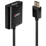 Adattatore HDMI a VGA + Audio Lindy Nero