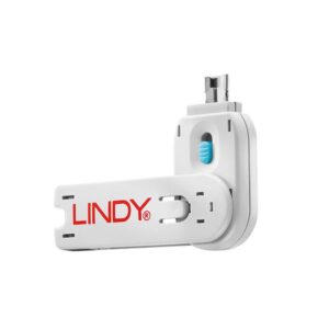 Cavo di Sicurezza Portatile Lindy Blocca Porte USB 4 Serrature Acciaio