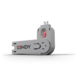 Cavo di Sicurezza Portatile Lindy Blocca Porte USB Chiave Acciaio