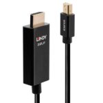 Cavo Mini DisplayPort HDMI Lindy 0.5m HDR Attivo