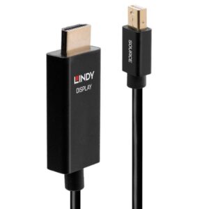 Cavo Mini DisplayPort HDMI Lindy 0.5m HDR Attivo